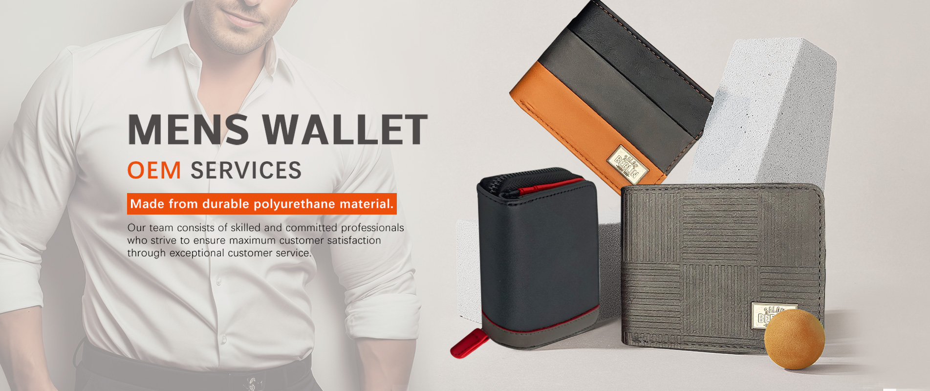 Customized Bifold Wallet For Men 