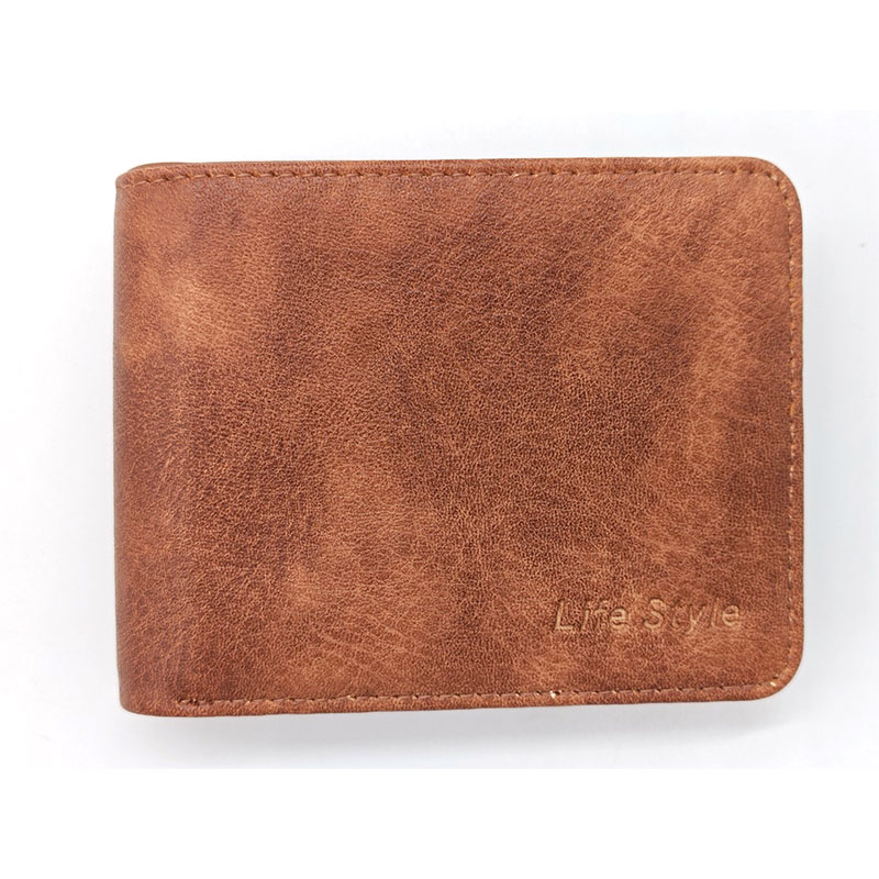 Casual Style PU Bifold Wallets For Men