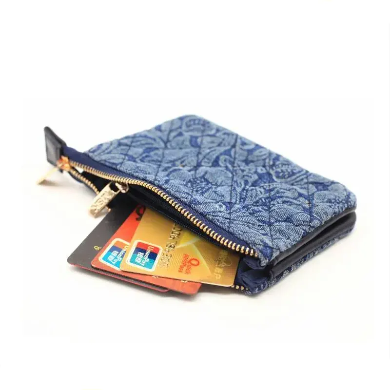 Fabric Quilting Design Coin Purse Ladies Wallet