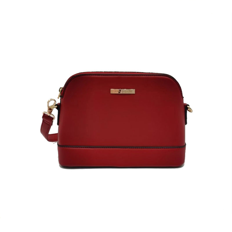 Ladies Red Pu Shoulder Bag