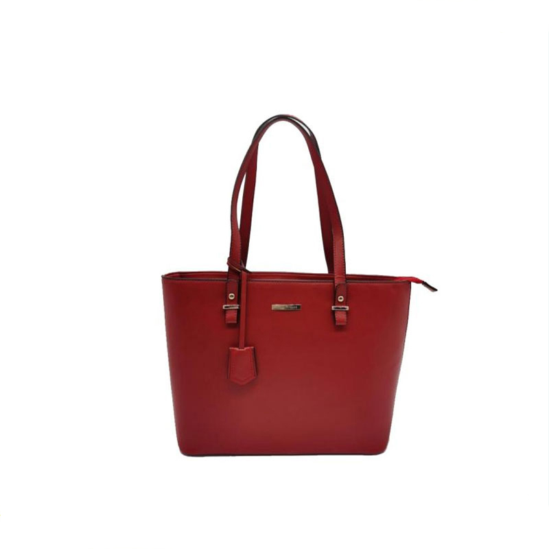 Ladies Red Pu Tote Bag