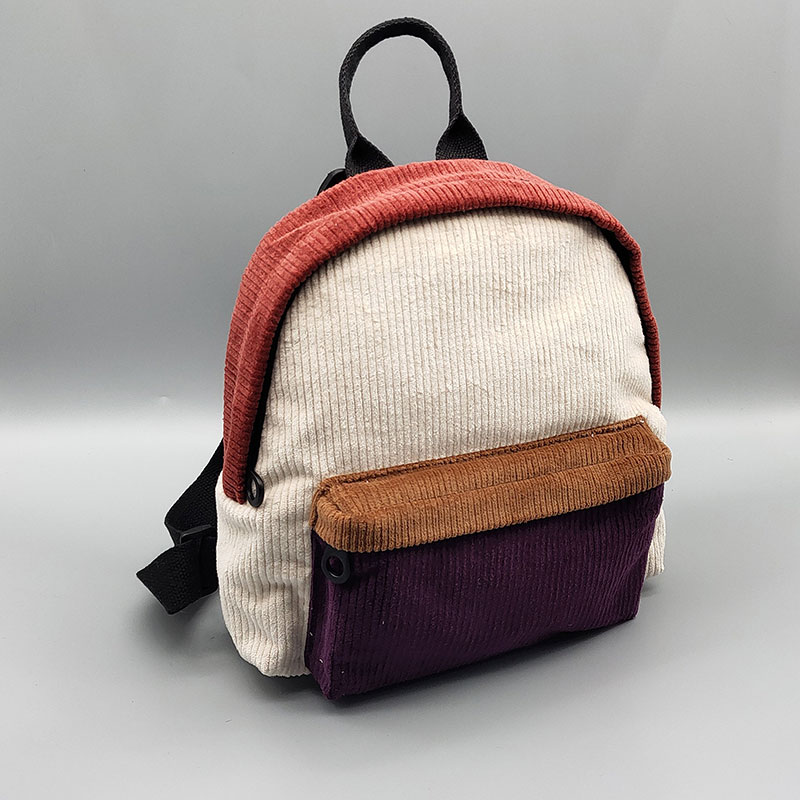 Ladies Small Corduroy Backpack