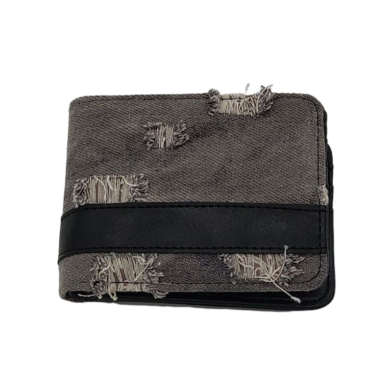 Old Denim Bifold Wallets For Men