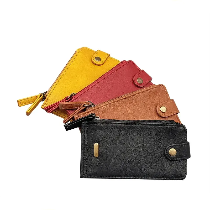 Snap Closure Card Slots ID Window Ladies Wallet