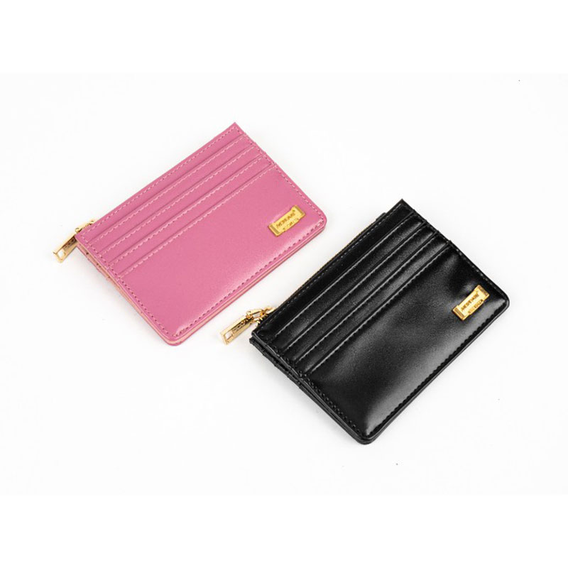 Soft Pu Card Organizer Coin Purse Ladies Wallet