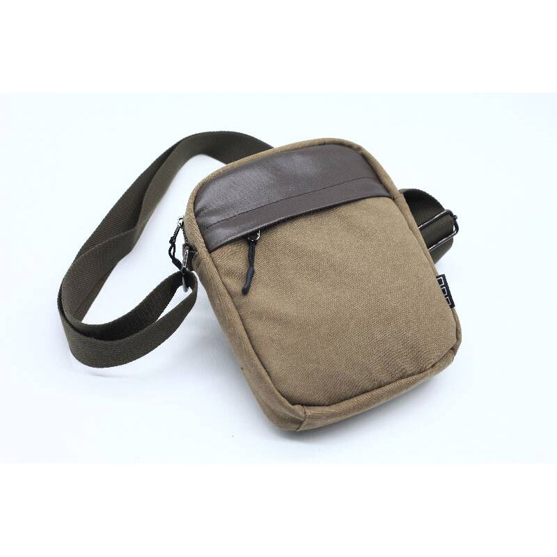 Vintage Casual Mixture Fabric Small Mens Shoulder Bag